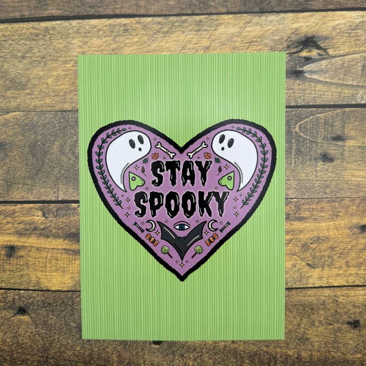 Ensemble d'affiches de cristal et de crâne pour Halloween sorcier et effrayant pour la vente par Hawburns Studio