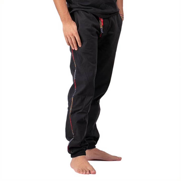 Joggers Kitenge Fusion Black for wholesale by Africulture
