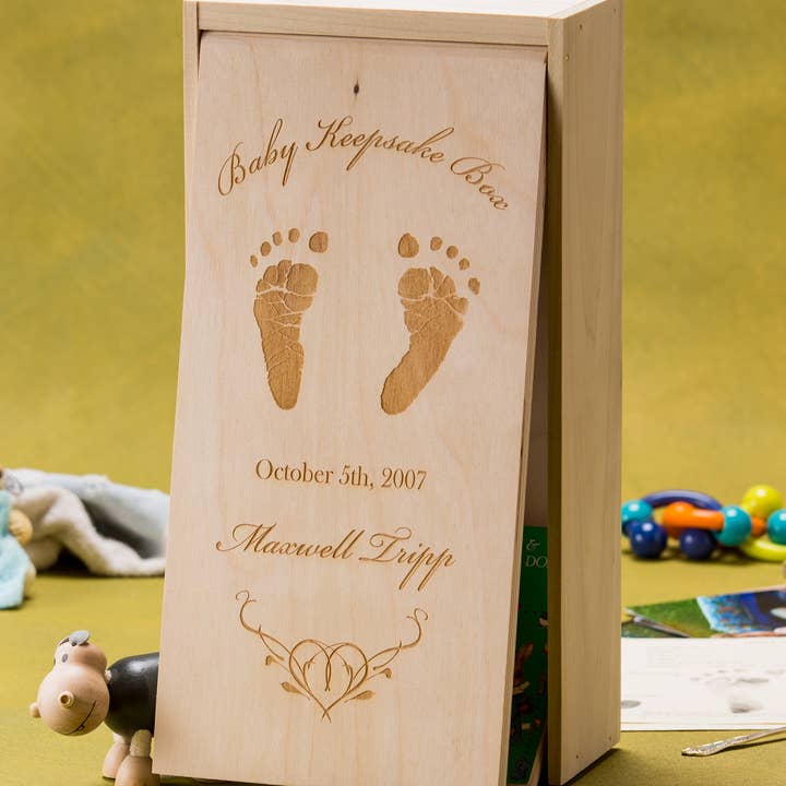 Baby Keepsake Box for wholesale by Made and Assembled