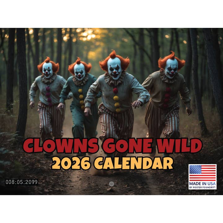 Calendrier Clowns Gone Wild 2026 Mensuel Mural pour la vente par 2026 Calendars