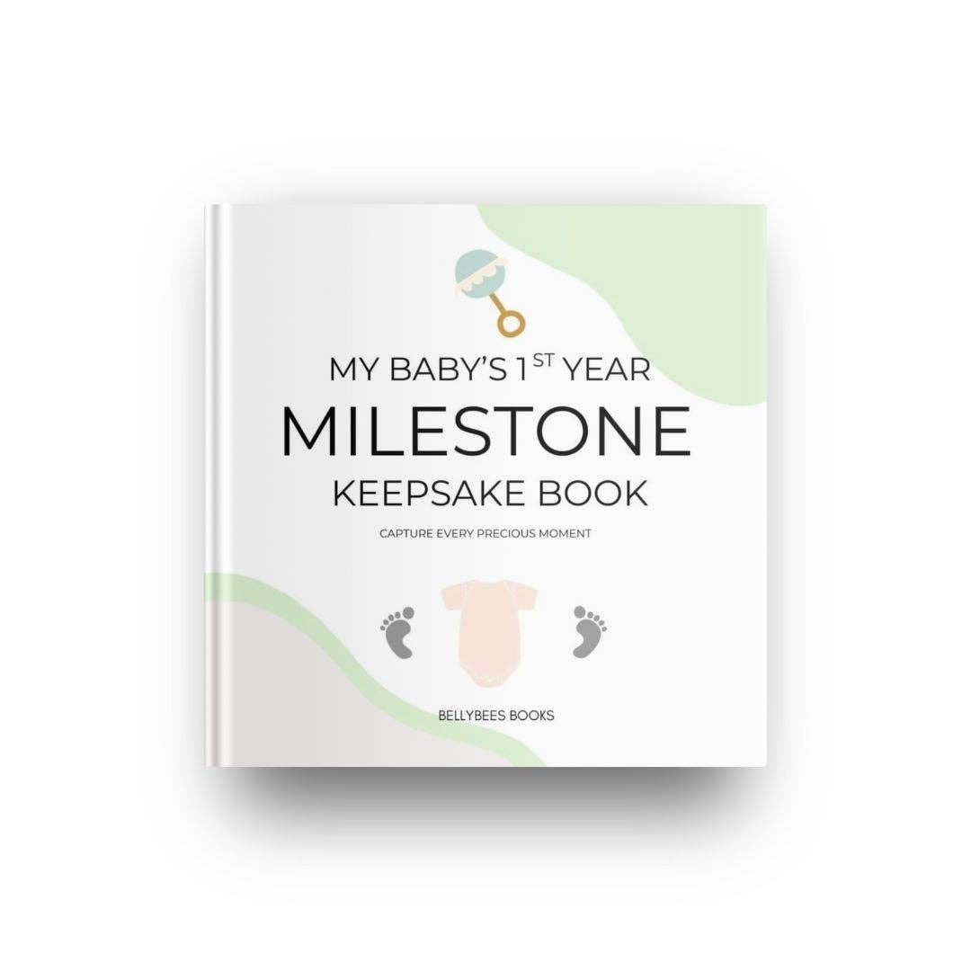 Bellybees – wholesale Milestone art/keepsake – Child & baby – My Baby's 1st Year Milestone Keepsake Book!