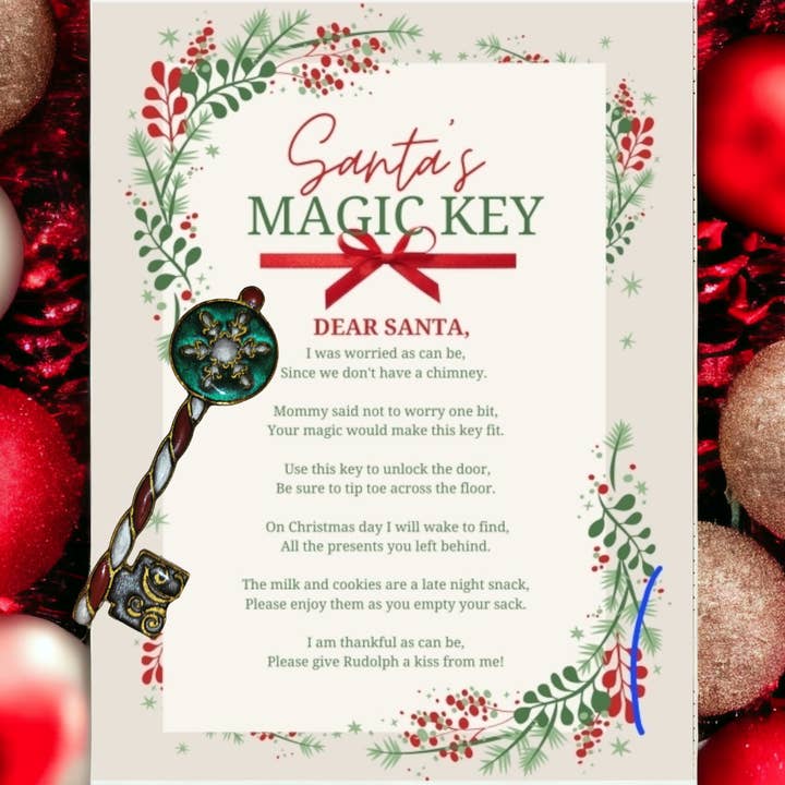 Enchanted Santa's Magic Key! #1 - Handmade Love & Laughter for wholesale by Crassy Creations
