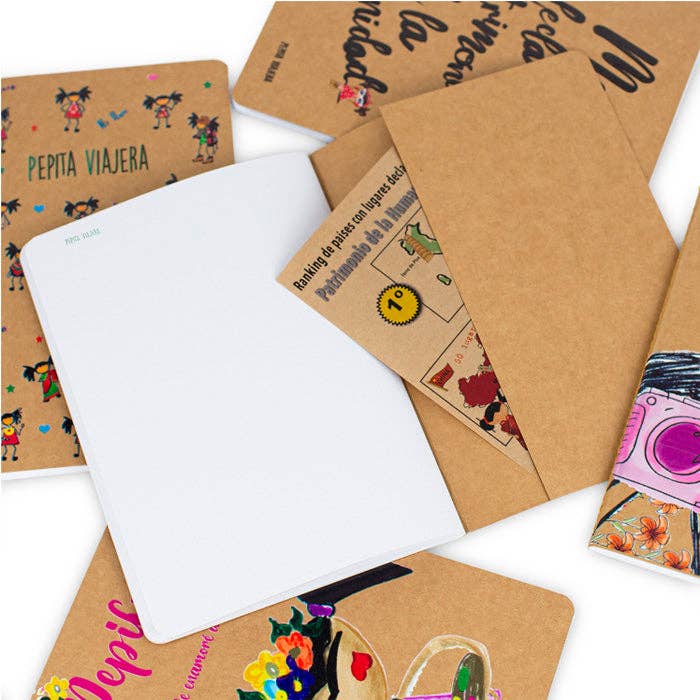 Pepita Viajera - Wholesale Notebook - Kraft A5 Pepifrida notebook6