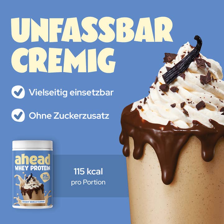 ahead - Wholesale Protein/Superfood Powder - Whey - Creamy Vanilla, (2x500g)2