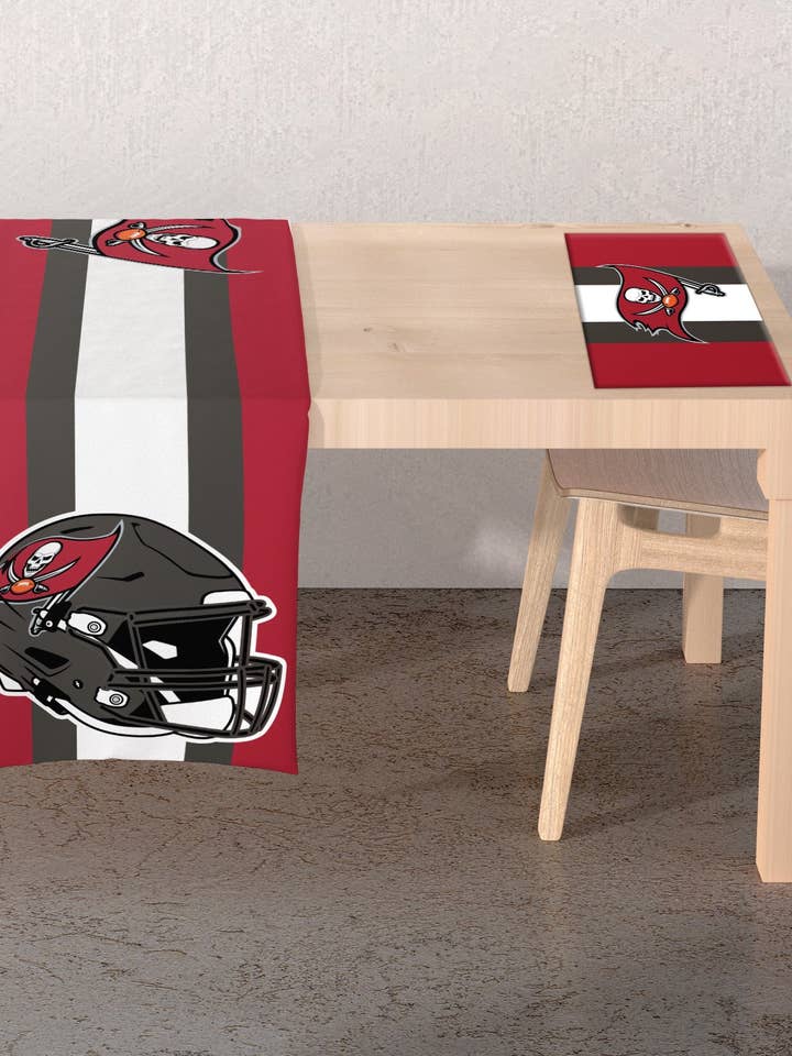 NFL Logo 2-Sided Place Mat Table Runner Set for wholesale by Pegasus Sports