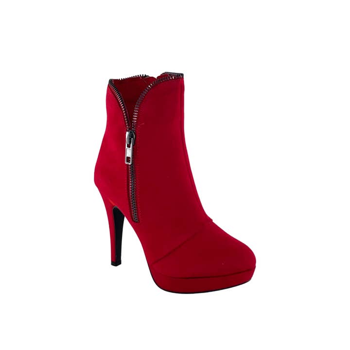 Shea Red Bootie for wholesale by Two Lips