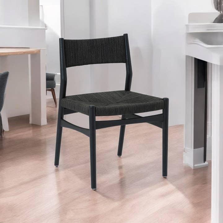 HomeRoots - Wholesale Dinnerware Set - Five Piece Oak Round Dining Set with Four Chairs1