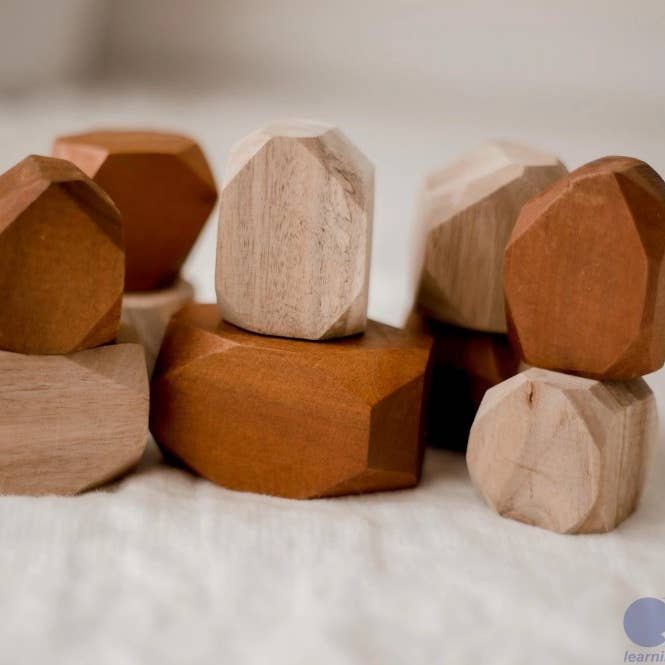 Two Tone Wooden Gems for wholesale by QToysUSA