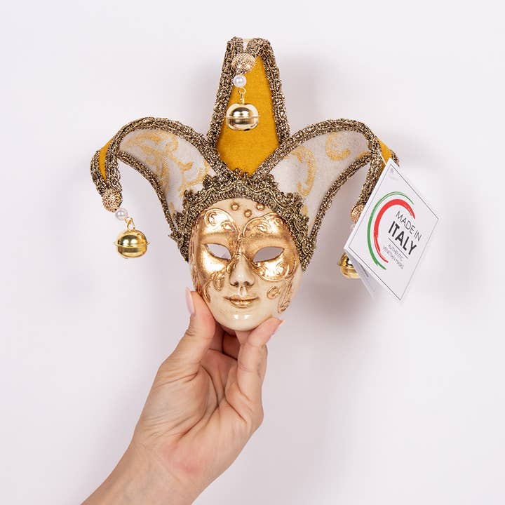 Jolly piccolo in ceramica - Decoro in foglia oro per la vendita all'ingrosso da parte di Regalmoda