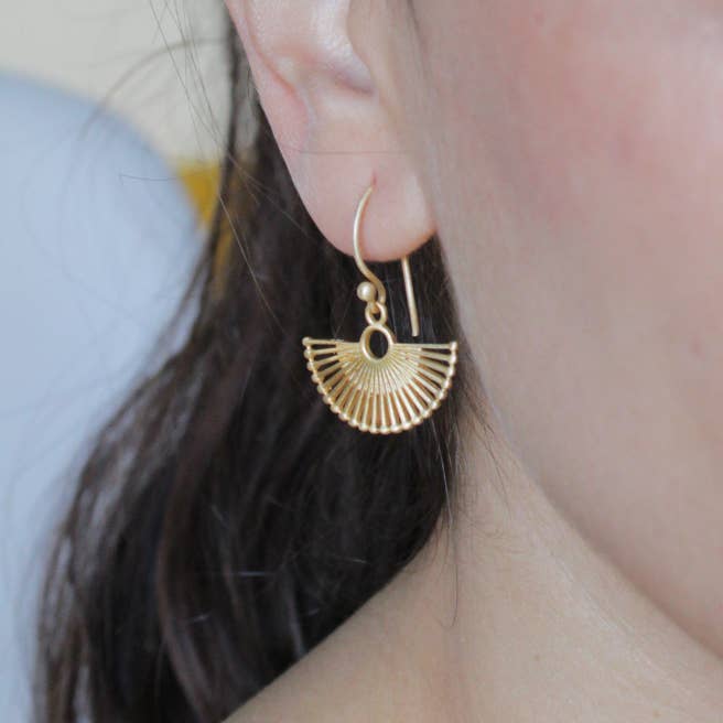 LA MAR - Wholesale Dangle Earrings - ROULETTE design earrings gold-plated3