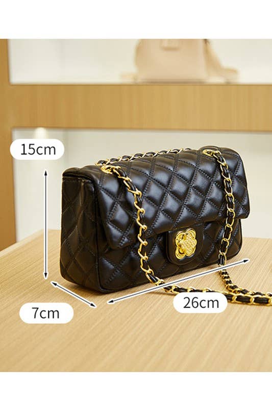 ACCITY - Wholesale Shoulder Bag - Women's - DANDY QUILTING CHIAN STRAPS SHOULDER BAG PURSE_CWAB00059