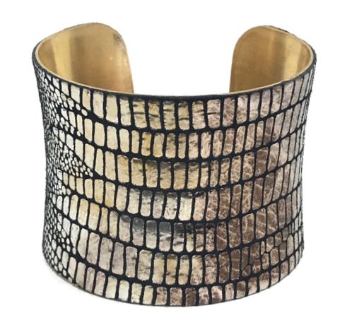 a.v. max - Wholesale Cuff Bracelet - Leather Wrapped Concave Cuff|SAMPLE SALE6
