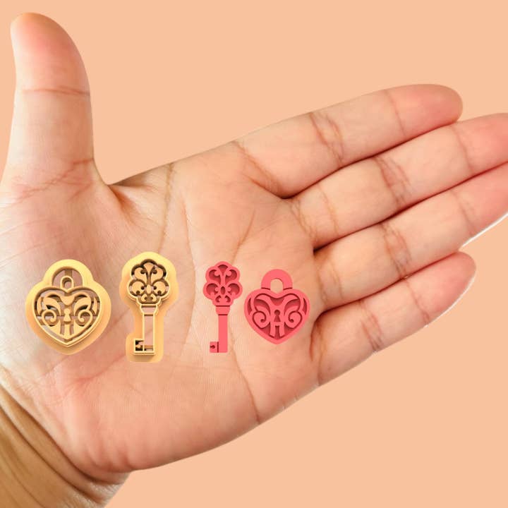 Vintage Key with Heart Valentines Cutter for wholesale by Roussell Prints and Demand LLC