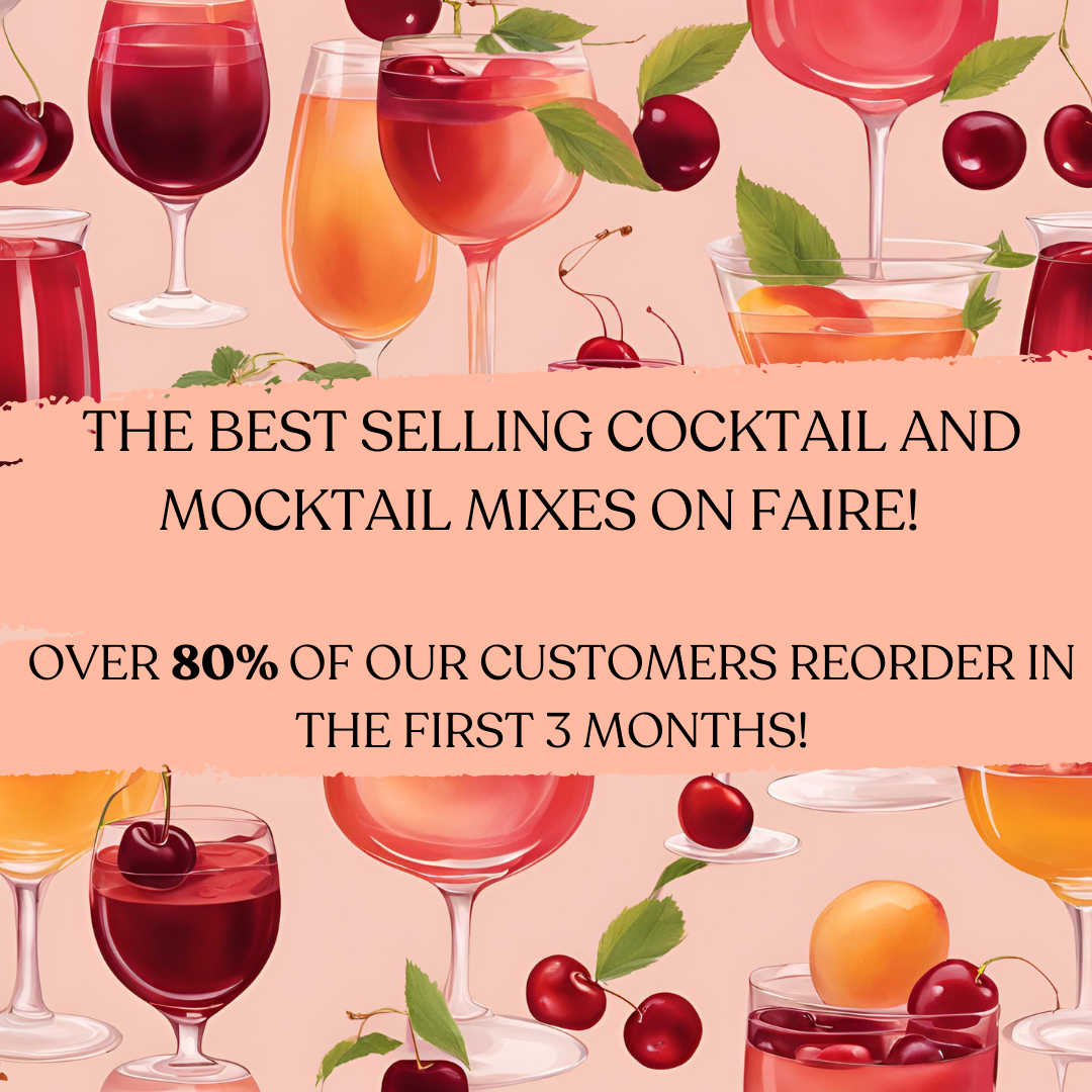 Simply Cocktails - Wholesale Cocktail Mix/Syrup - Cherry & Peach with Lime - Cocktail and Mocktail Mixer2