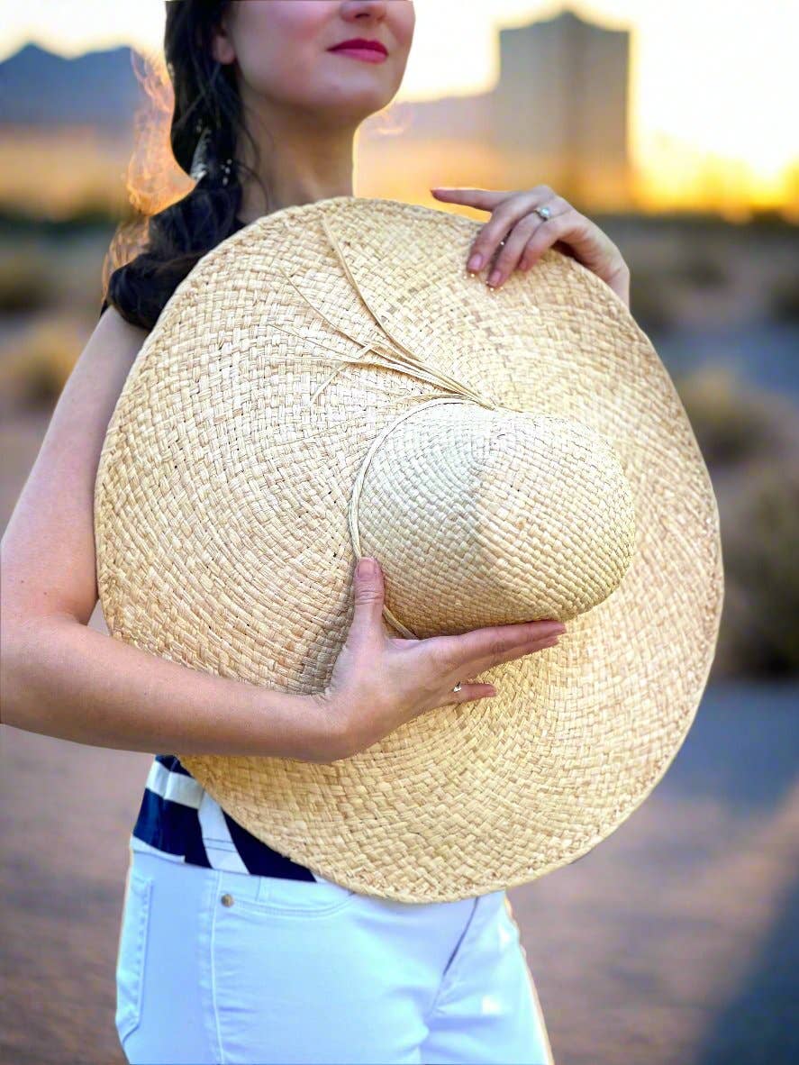 Shebobo - Wholesale Straw Hat - Women's - Natasha 7" Wide Brim Woven Straw Sun Hats21