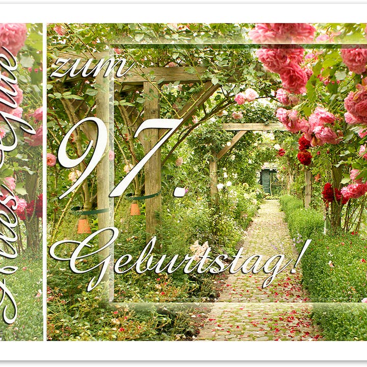 Numero compleanno/biglietto di auguri/97° compleanno/529197 per la vendita all'ingrosso da parte di Yabué