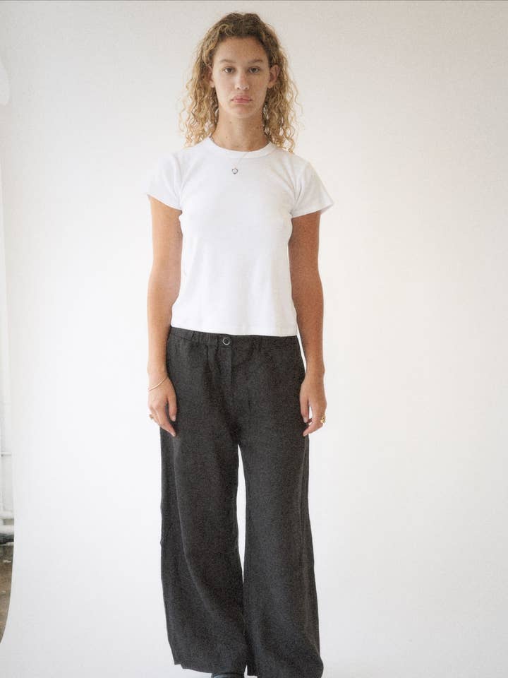 White Vintage Slub Tee for wholesale on Faire