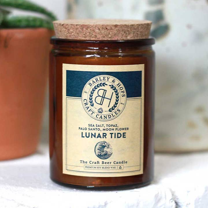 Lunar Tide Candle for wholesale by Barley & Hops Craft Candles