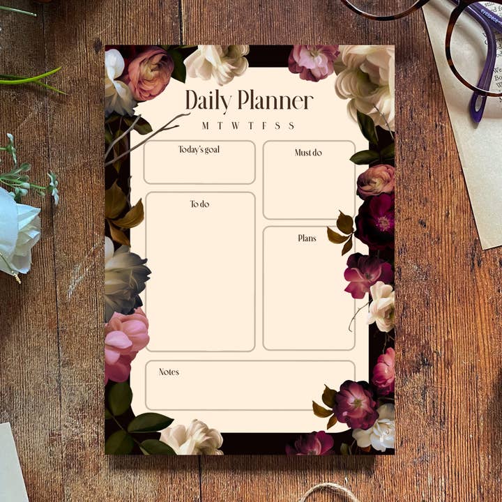Dark Romance Daily Planner for wholesale by Tied Fates