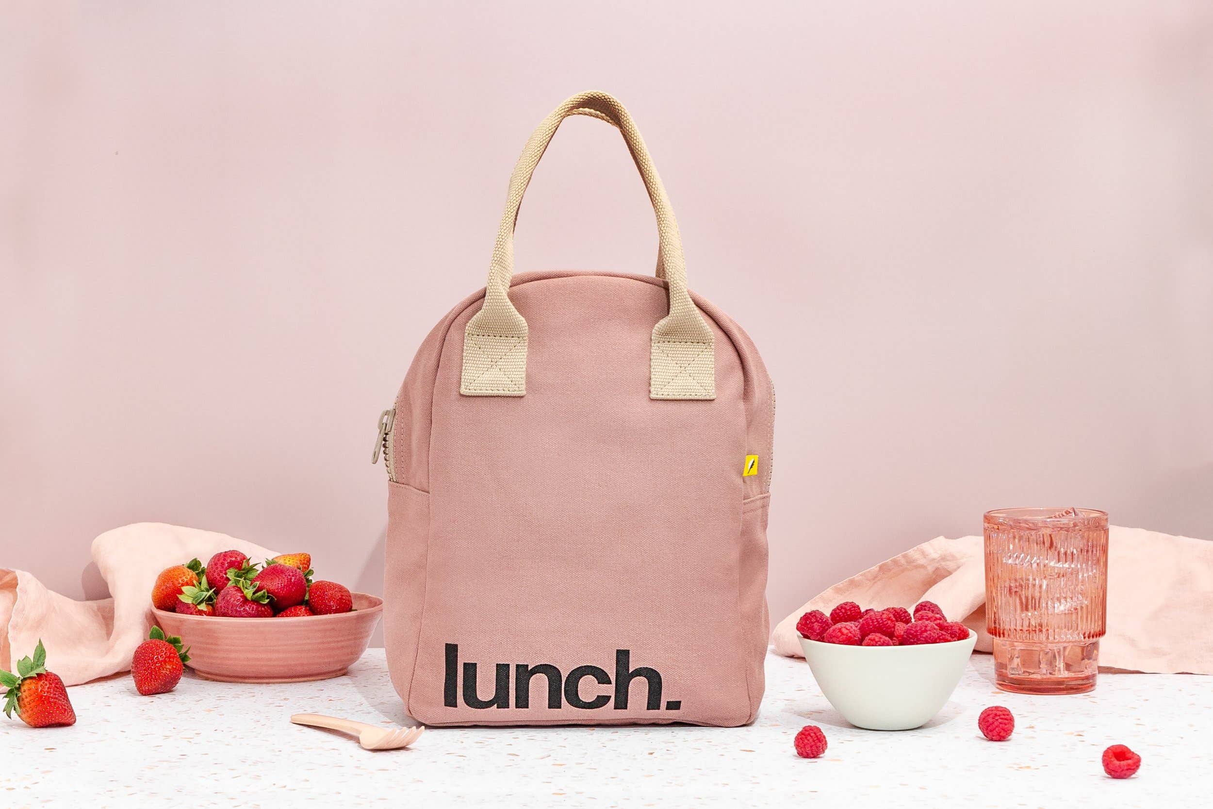 Eco warehouse - Wholesale Lunch Bag/Box - Kids - Fluf Bags Zipper Lunch Mauveroze4