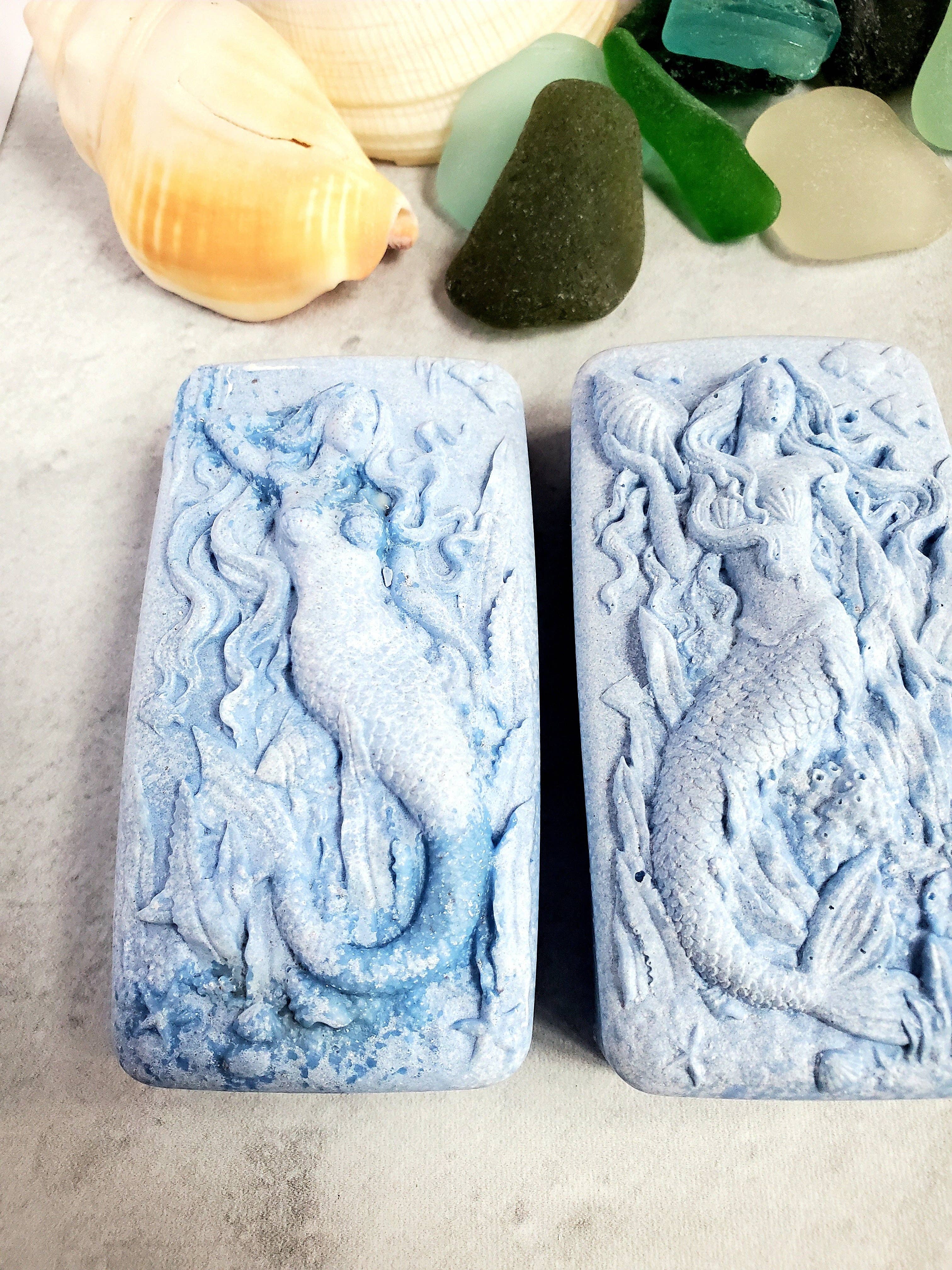 Fairyland Glade - Wholesale Bar Soap - Wild Blueberry Hidden Sea Glass Salt Soap Bar MADE TO ORDER4