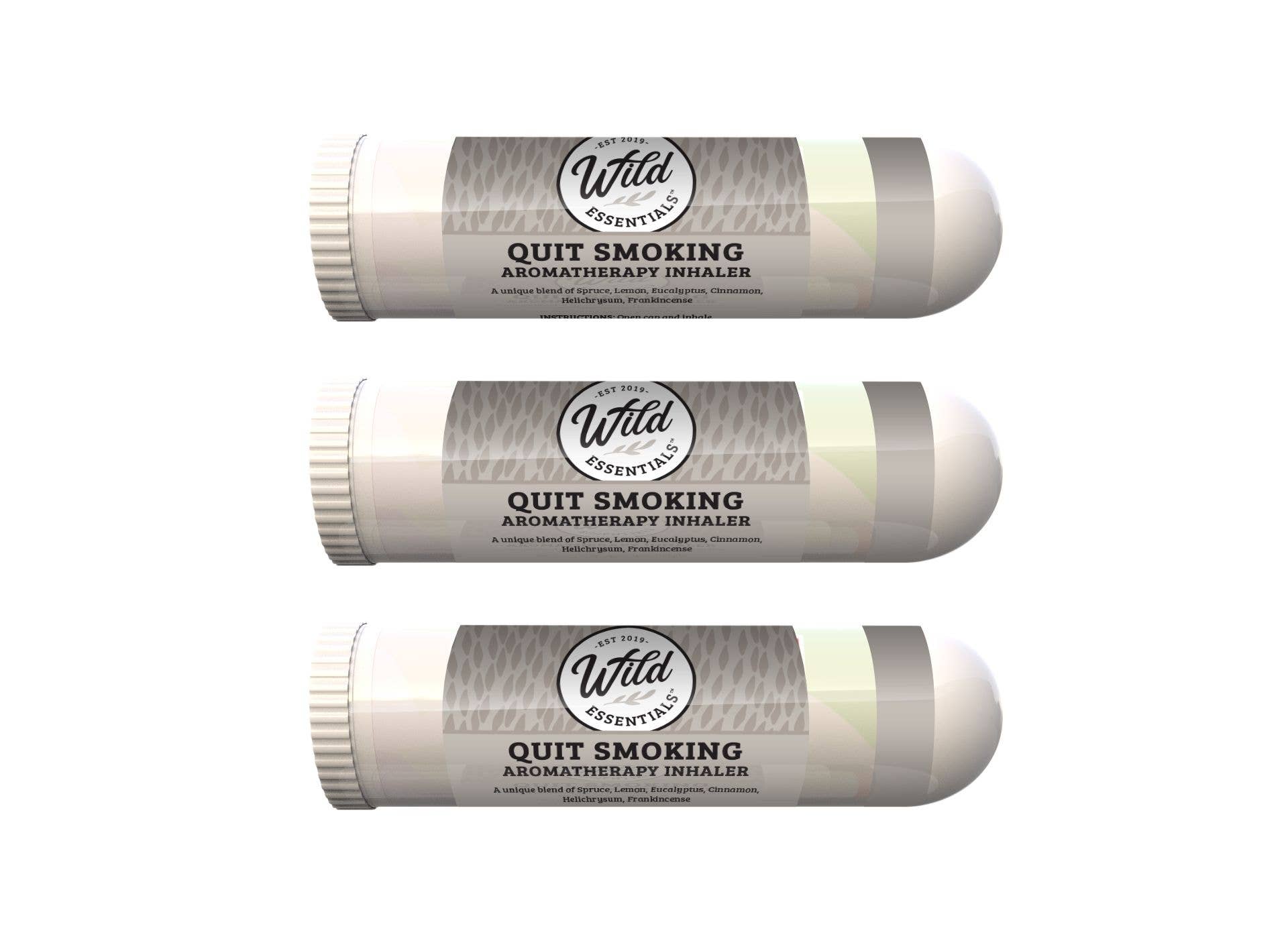 Wild Essentials - Vente Inhalateurs d'aromathérapie - Inhalateurs d'aromathérapie « Quit Smoking » aux huiles essentielles