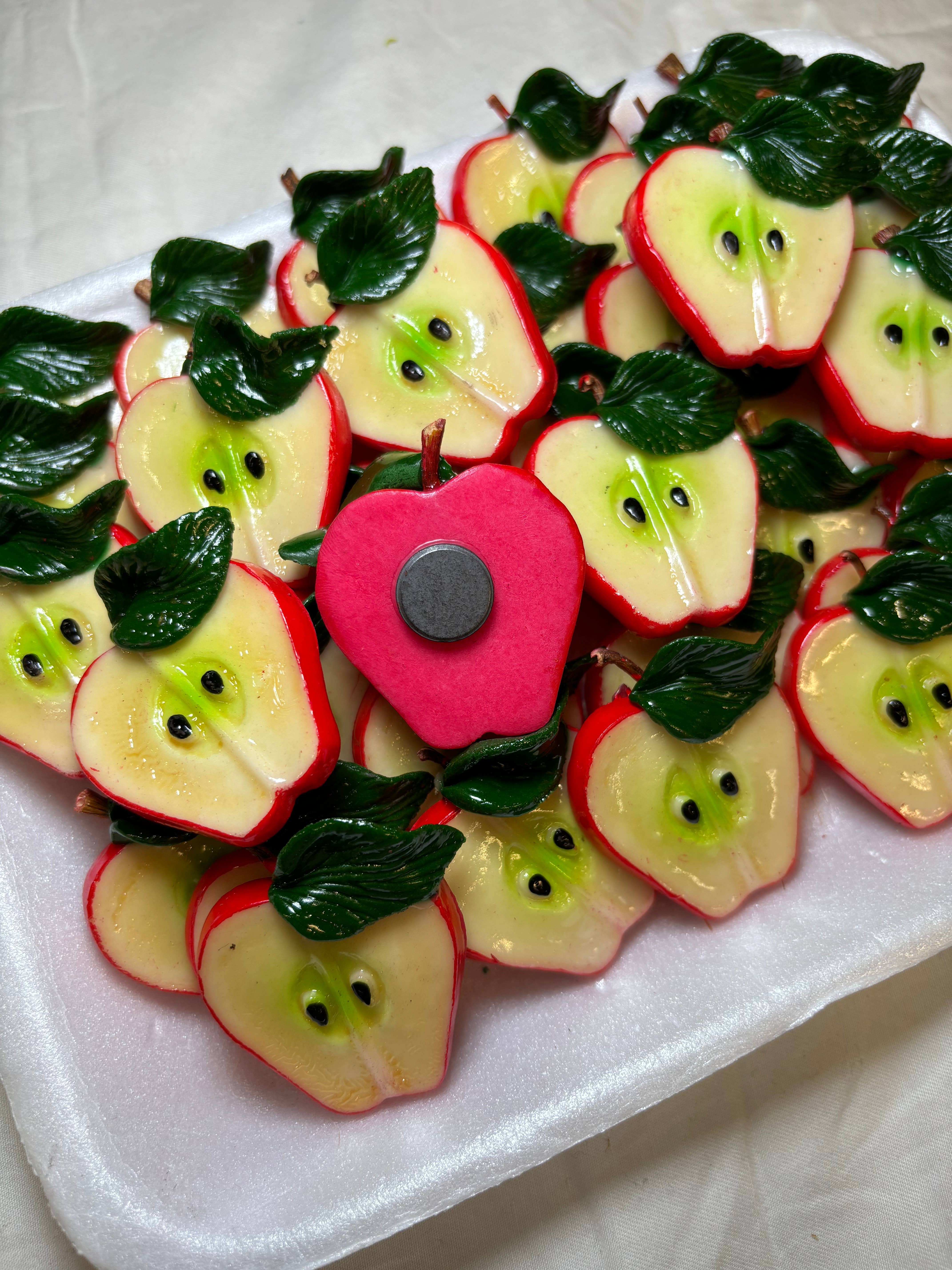 Magnets Market - Vente Aimants - Aimant de cuisine en tranches de pommes1