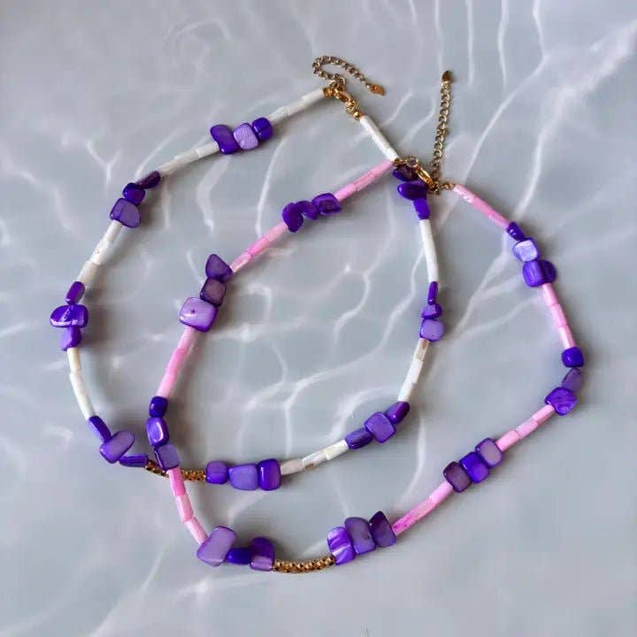 OE! - Wholesale Beaded/Pearl Necklace - Seashell Harmony - collana5