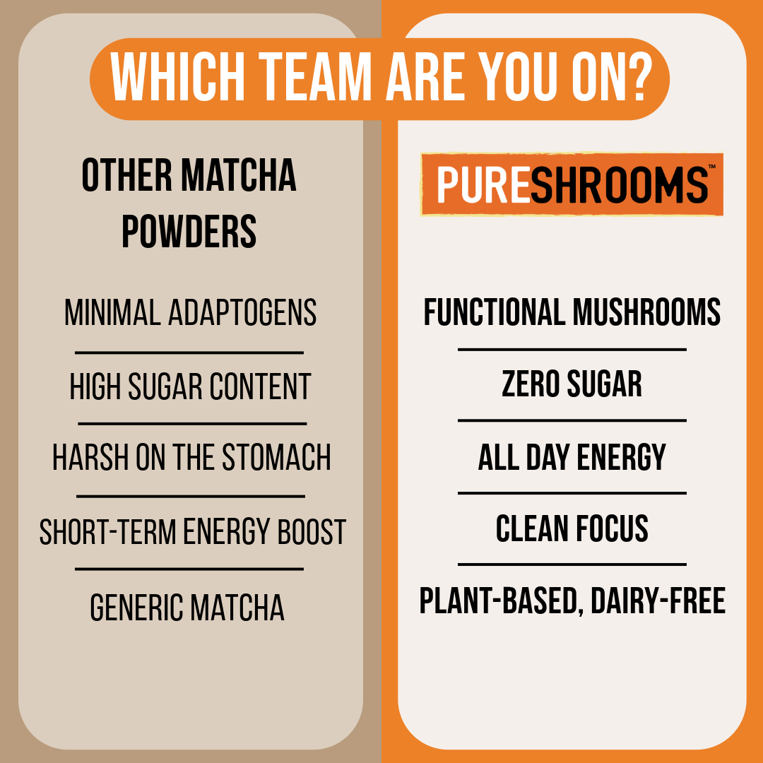 PureShrooms Inc. - Wholesale Health/Detox Tea - Mushroom Matcha Green Tea Mix 37 Servings5