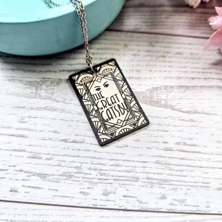ShesSoCrafty Goods - Wholesale Pendant/Charm Necklace - Great Gatsby Art Deco Stainless Steel Pendant2