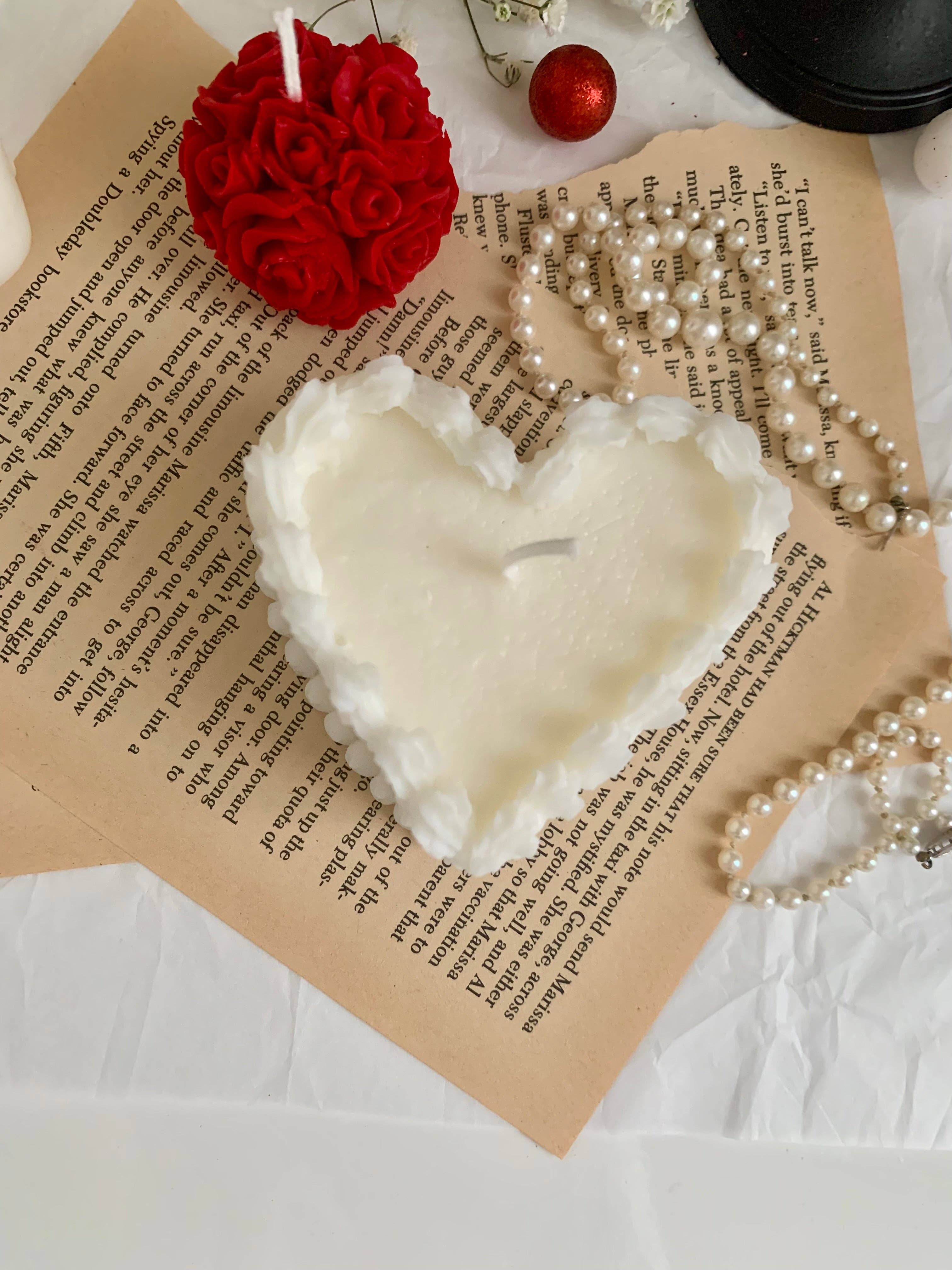 Believe Candle - Venta al por mayor Velas de diseño llamativo - Vela de pastel de corazón de San Valentín2