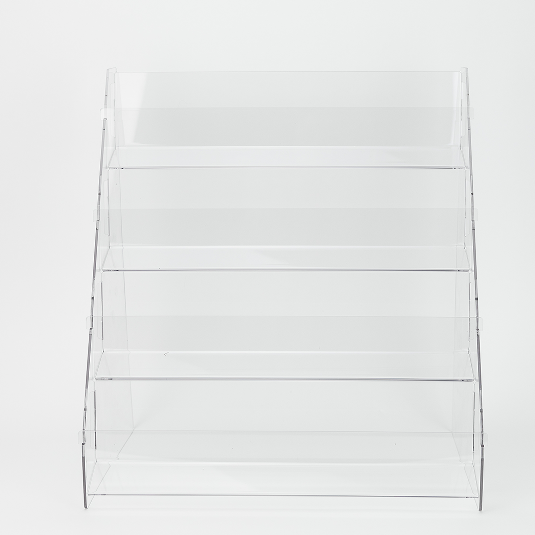 Chez Gagné – wholesale Retailer display – Paper & novelty – Greeting Card Display Rack - Acrylic Counter Rack - Filled1