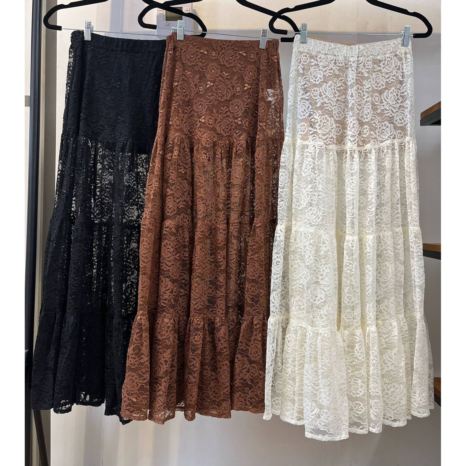 omgstyles - Wholesale Skirt - Women's - LACE MAXI SKIRT0