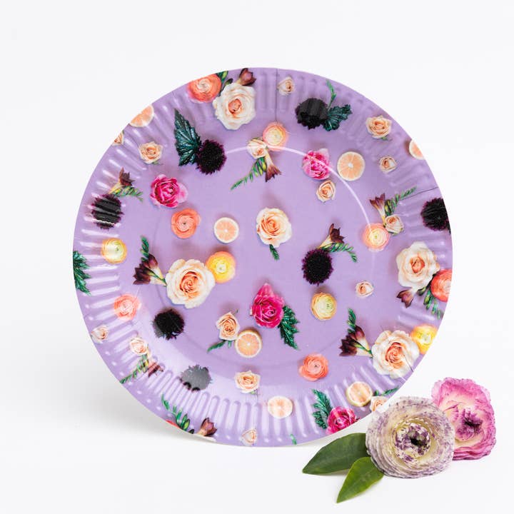 Soiree Paper Plate for wholesale by Frances H. Designs