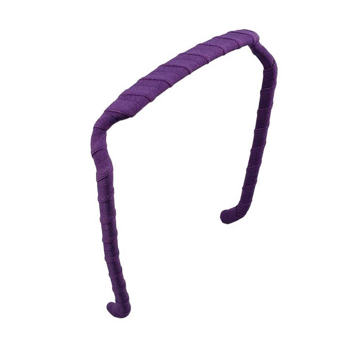 Purple | Wrapped Headband for wholesale by Zazzy Bandz