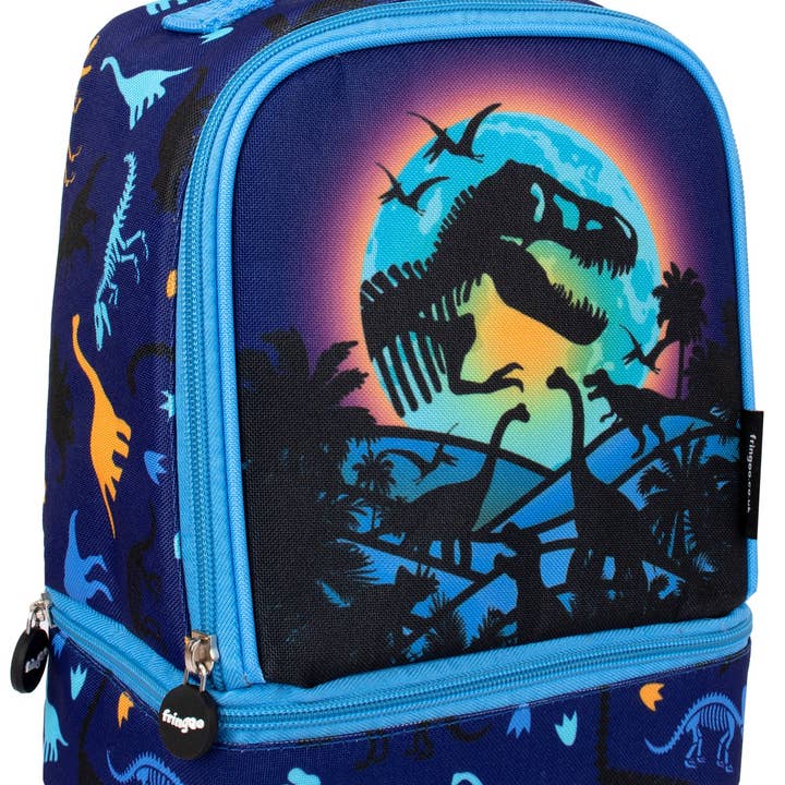 Fringoo Group Ltd – wholesale Lunch bag/box – Kids – Double Decker Lunch Bag - Dinosaur Moon0