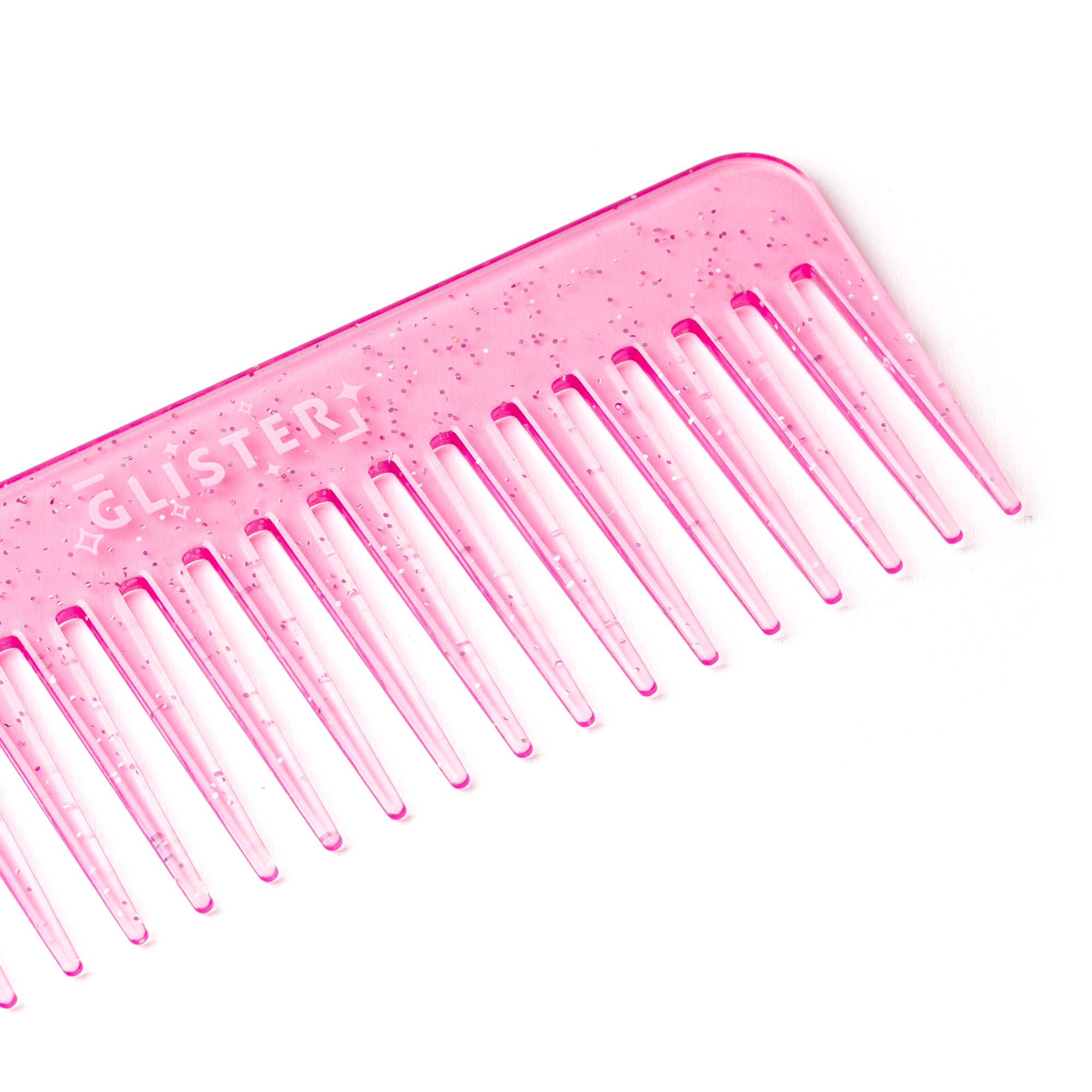 Glister - Wholesale Hair Brush/Comb - "Sparkle" Wide Tooth Detangling Comb | Glitter Finish20