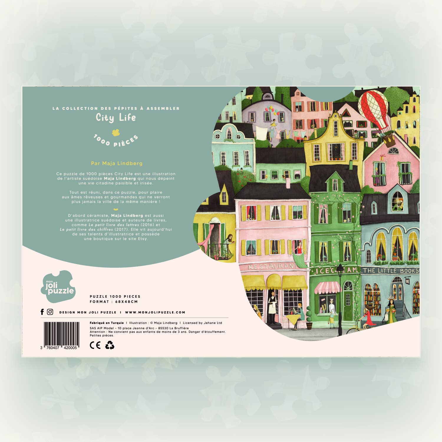 Mon Joli Puzzle - Wholesale Puzzle - Adult - City Life Puzzle — My Pretty Puzzle — 1000 pieces7