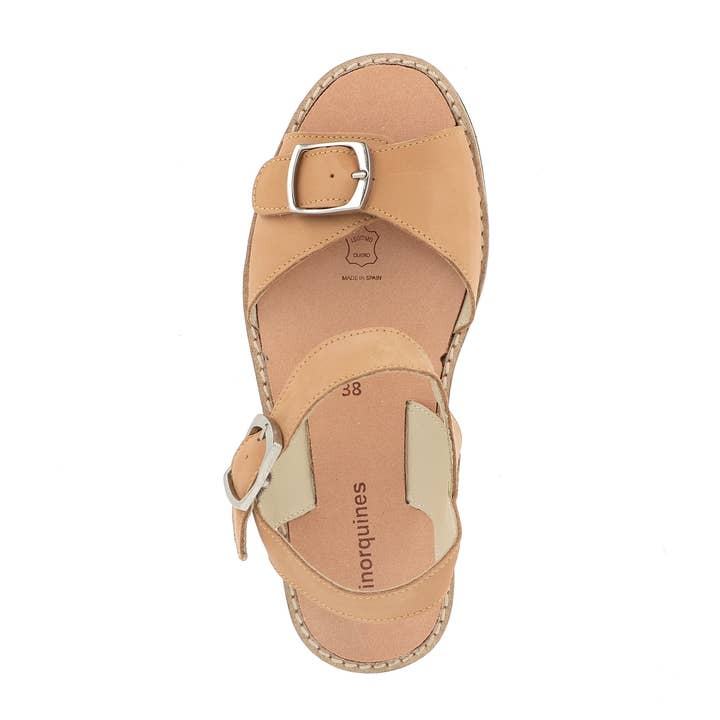 Avarca Buckle Natural Læder - Sommer Sandal for engroshandel hos Minorquines