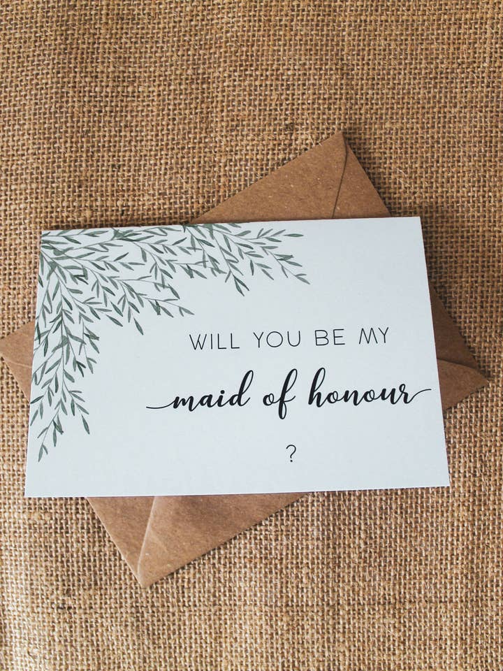 Vil du være min brudepige-kort for engroshandel hos Daisy & Joy Design