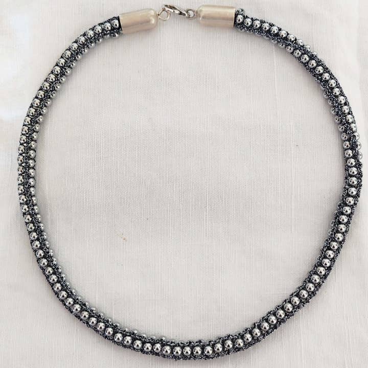 Hematite Silver Necklace for wholesale by Ellemdi2019 di Daniele Turella