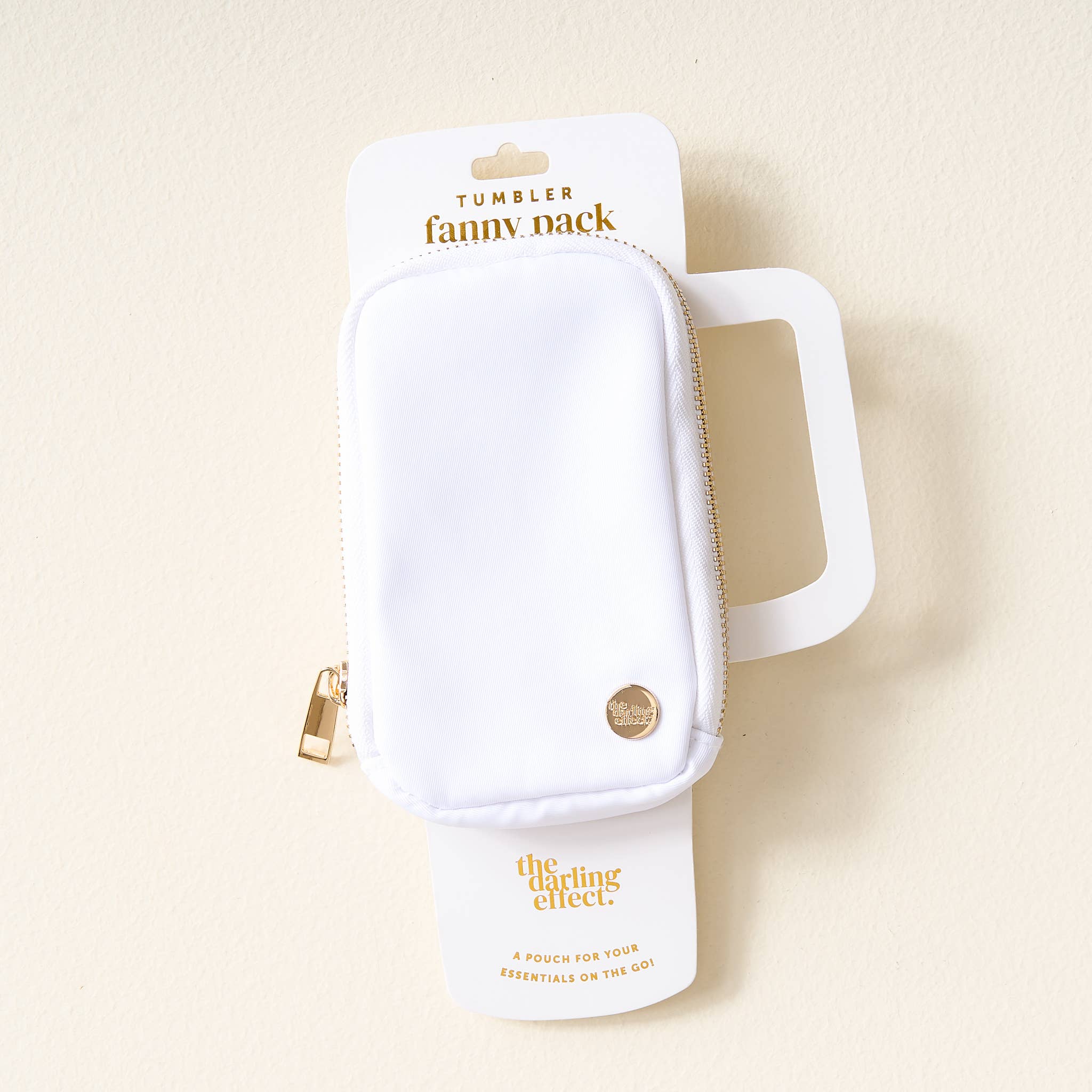 The Darling Effect - Wholesale Drink Huggers & Koozies - Tumbler Fanny Pack - White1