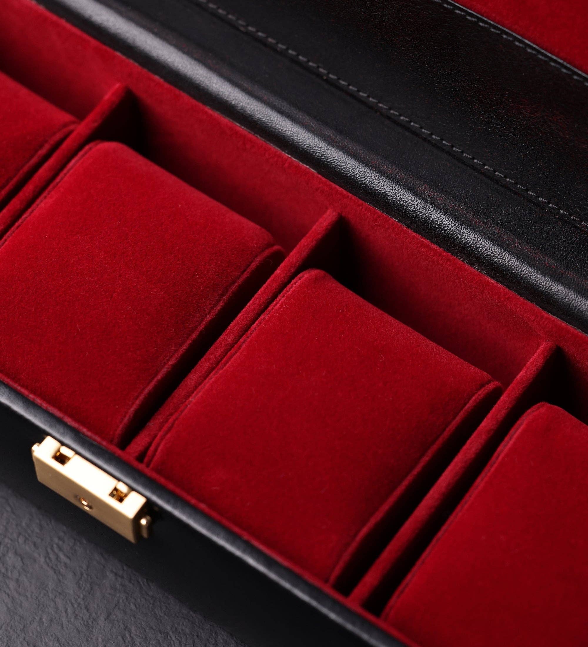 Time Resistance - Vente Boîte/rangement à bijoux - Boîte à montres en cuir Herzog, organiseur de montres29