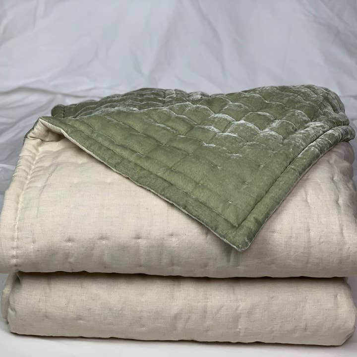 Luala Silk - Wholesale Bedding Blanket - Linen and Silk Velvet Blanket - Best Bedding Set for Bedroom1