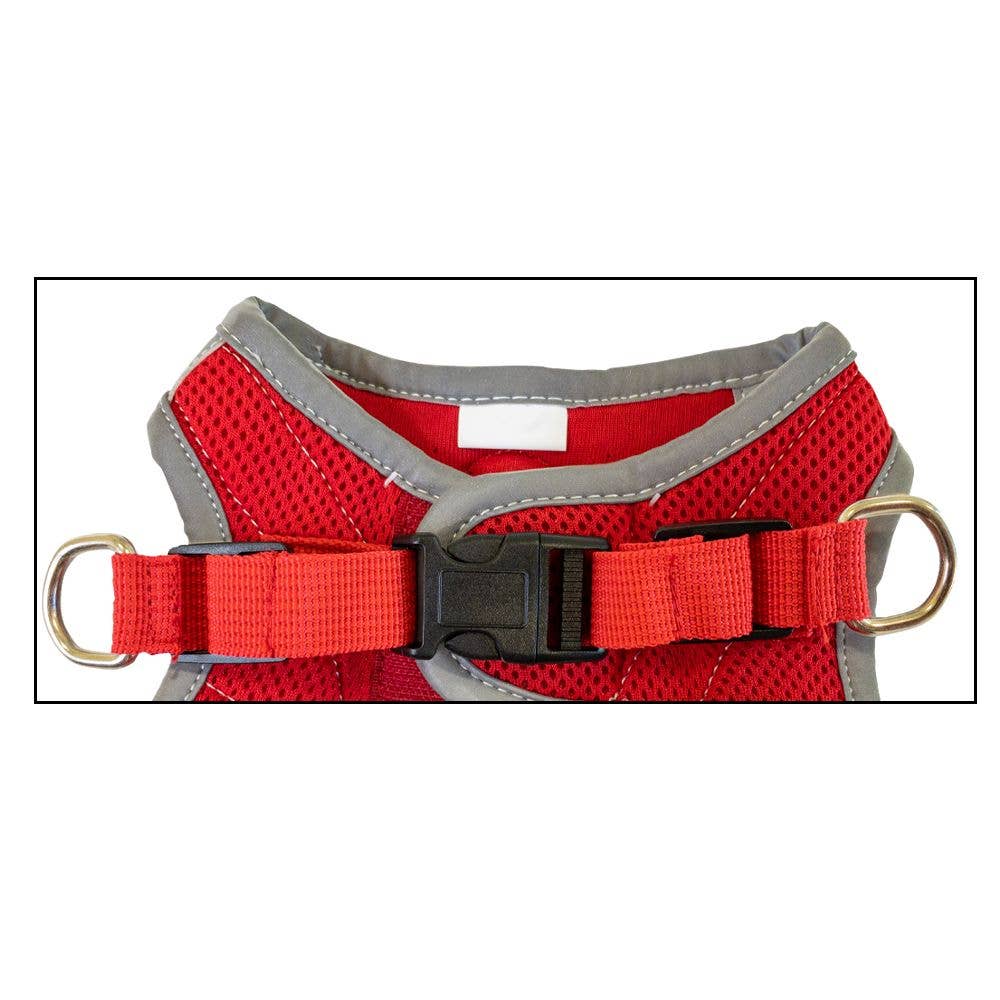 Croci - Wholesale Pet Harness - Dog - Dog harness - Hiking Reflective Red - Crosses2