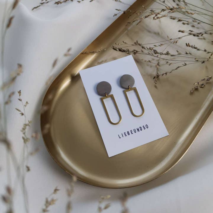 liebeundso - Wholesale Dangle Earrings - grey basic earrings1