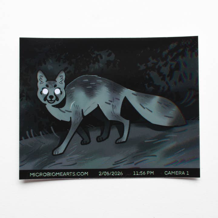 Trail Cam Fox Holo 3.5” Sticker for wholesale by Microbiome Arts