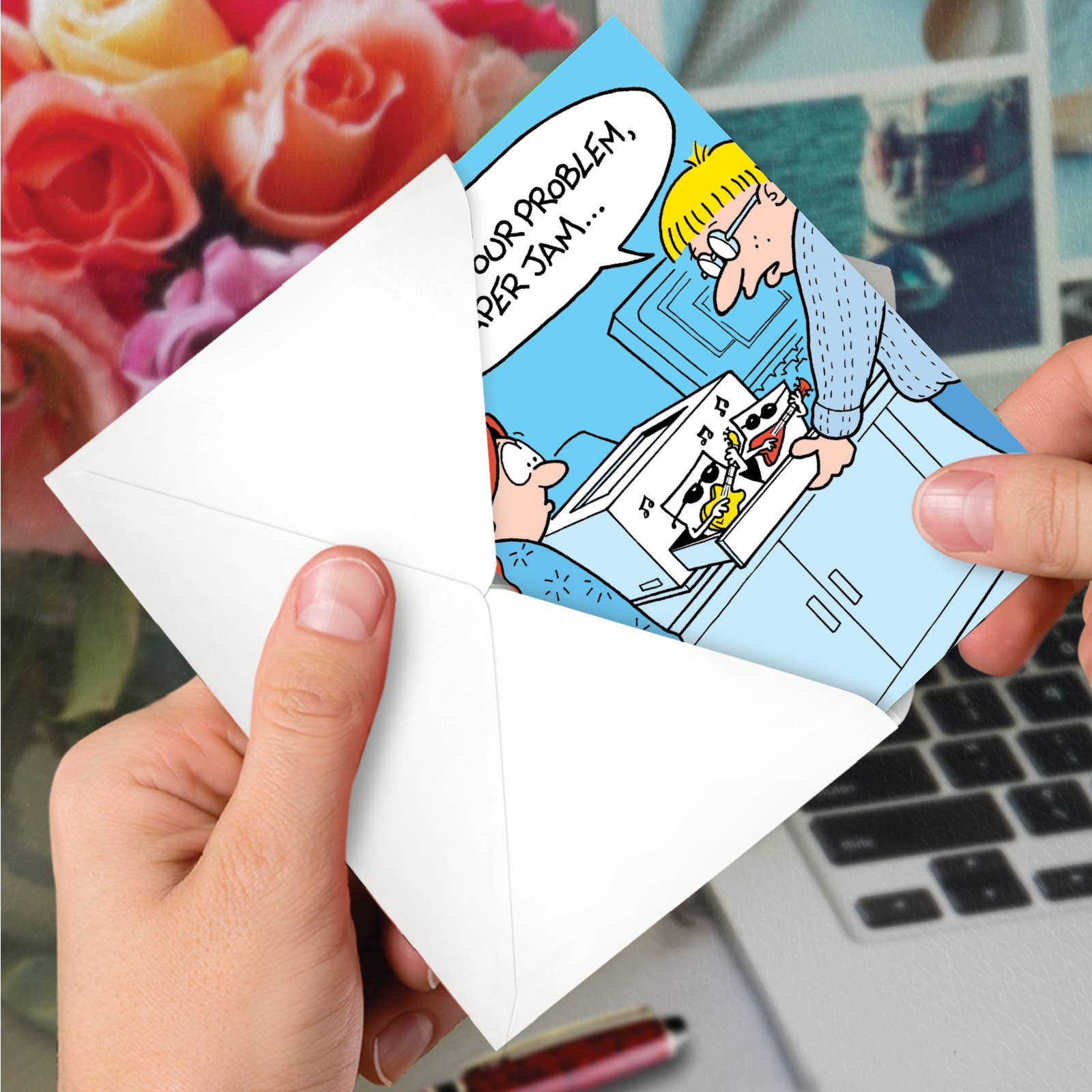 NobleWorks – Cartão de saudação diária por atacado – (1 Cartão) Cartão de Dia dos Profissionais Administrativos - Paper Jam2