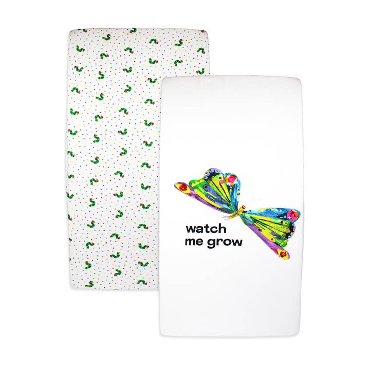 Mírame Crecer | Juego de 2 Sábanas de Cuna Orgánicas para venta al por mayor de L'ovedbaby