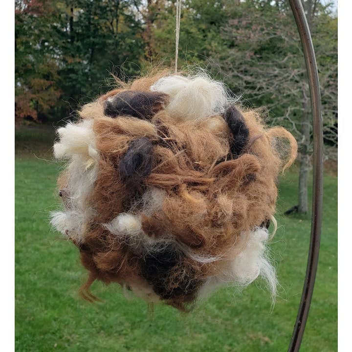 Choice Alpaca Products - Wholesale Bird Feeder - Alpaca Bird Nesting Ball You-Fill Cage